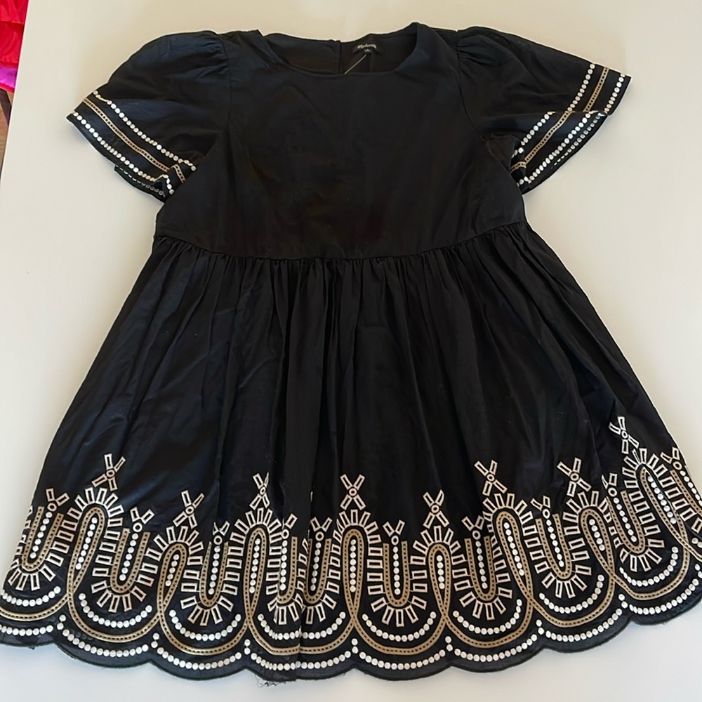 Madewell black short dress size medium. NWT. - Picture 2 of 9